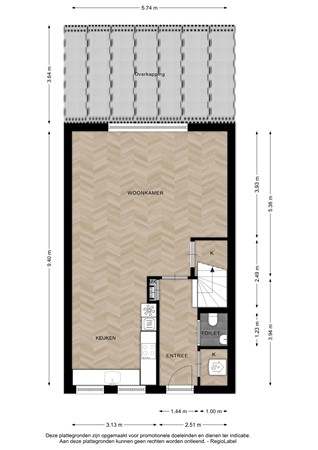 Floorplan - Peeke Bosmastraat 20, 7415 NP Deventer